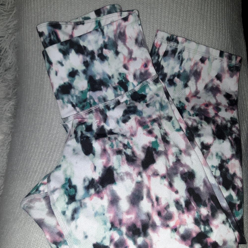 High rise cropped compression pants